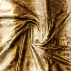 Professional  Warm Crushed Velvet Fabric Customized Width For Curtain